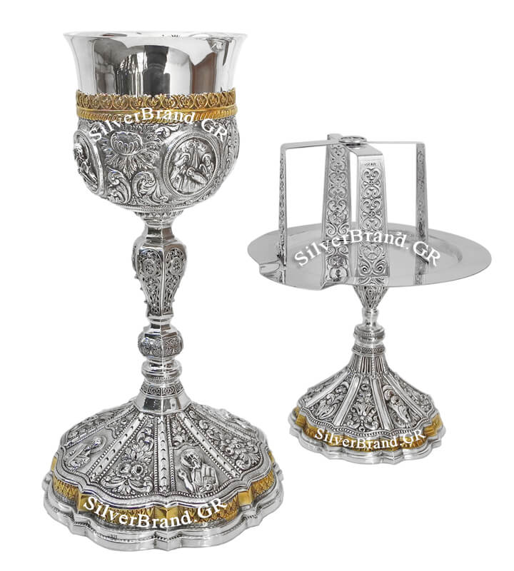 Chalice Set 700ml (height 35cm) Sterling Silver 925 E1013542